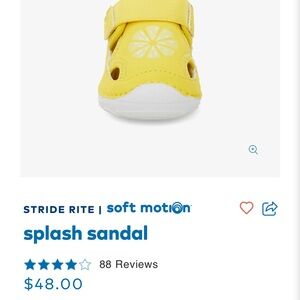 Stride Rite Splash Sandal - Lemon Yellow